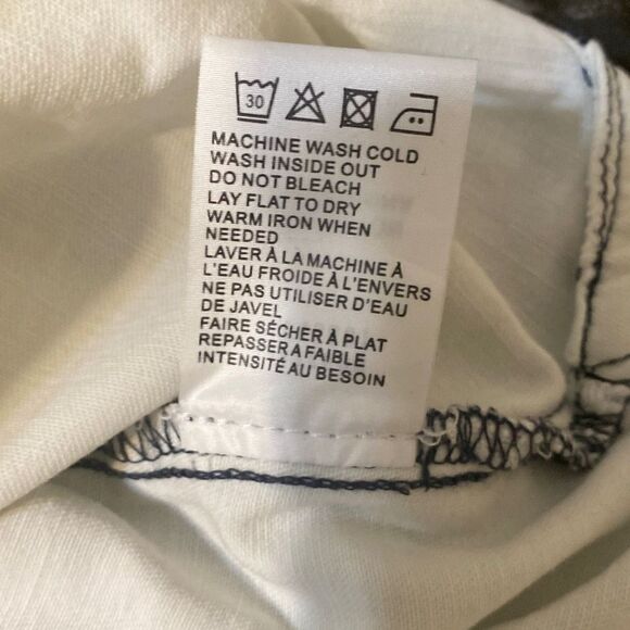 Sandrine Rose Women's Dust White Mandarin Collar Button Shirt Size S - Picture 8 of 10